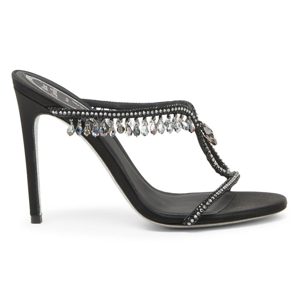 Sold!!!Rene Caovilla Black Sandals Jewel Chantel